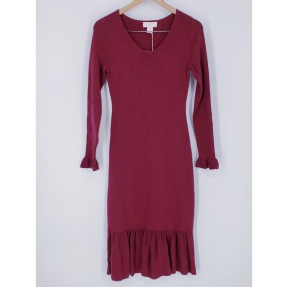 Rachel Parcell Ruffle Trim Knit Sweater Dress - Picture 11 of 13